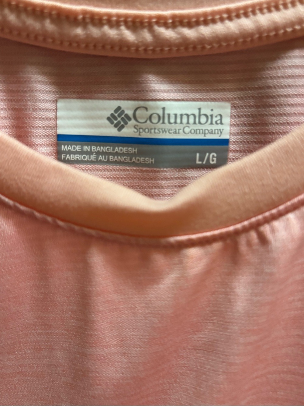 Columbia Peach/Pink Short Sleeve Active Tee - Picture 4 of 4
